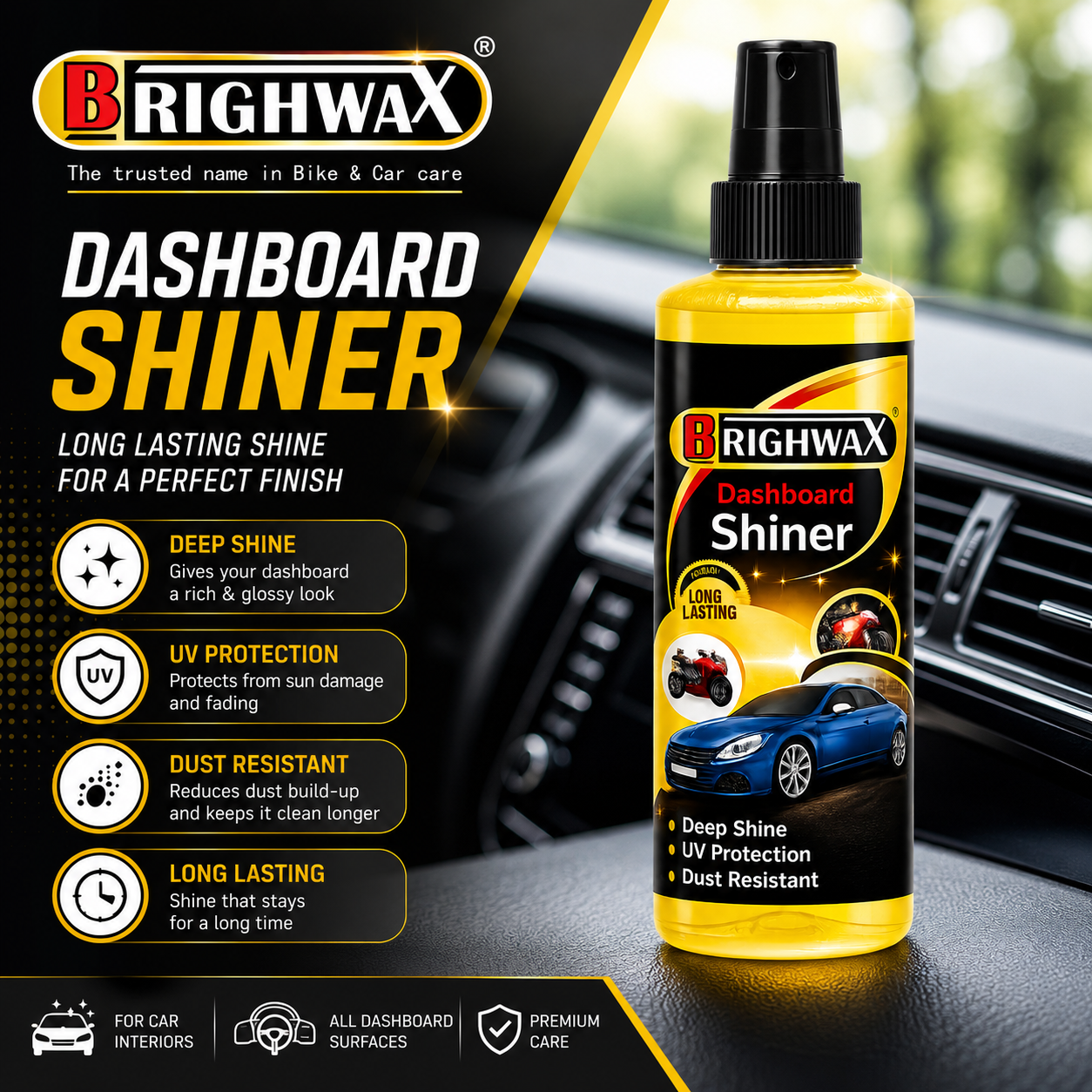 BRIGHWAX Spray Shiner –  Dust & Dirt Removal - View 3
