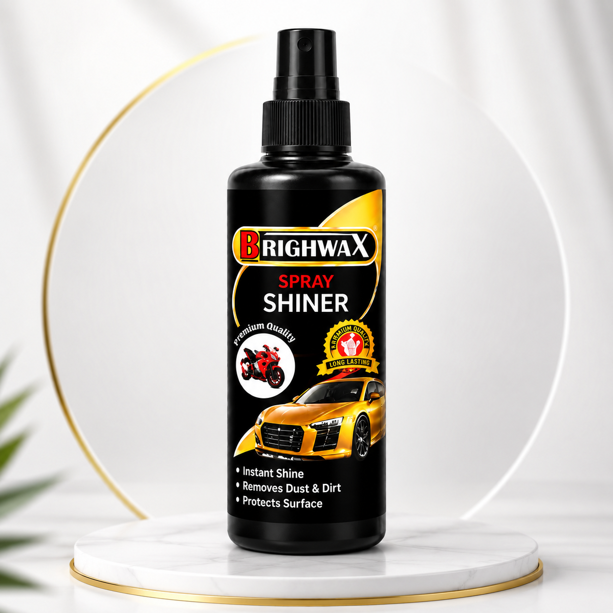 BRIGHWAX Dashboard Shiner – Long Lasting Deep Shine & UV Protection - View 3